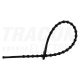 Tracon Gyöngyös nyitható kábelkötegelő, fekete 180×2mm, D=8-45mm, PE