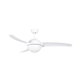   Mennyezeti Ventilátor 18W Led Lámpával, Fehér Kivitelben, Fehér Műanyag Lapátokkal