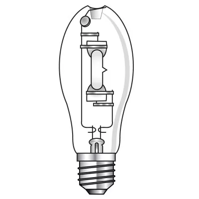 Duralamp HDI-E/C 100W ÁTLÁTSZÓ, E27 100W fémhalogén lámpa, 4200K