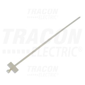   Tracon Jelzőcímkés kábelkötegelő, natúr 210×2,5mm, D=5-45mm, PA6.6, (a×b=15×30mm)