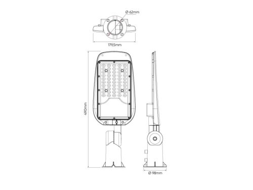 LED line LITE Road luminaire STREETLITE 50W 4000K 5000lm black