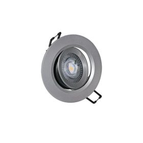   Adeleq 5W Süllyesztett Led Spot , 6300K Hideg Fehér ,400Lm , Ezüst Kerettel