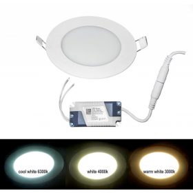 Adeleq Led Panel (Kör Alakú) 6W - Hideg  Fehér 6300K