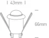 22008 IR süllyesztett mozgásérzékelő 200w 230V