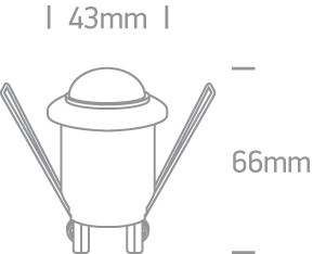 22008 IR süllyesztett mozgásérzékelő 200w 230V