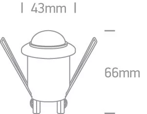 22008 IR süllyesztett mozgásérzékelő 200w 230V