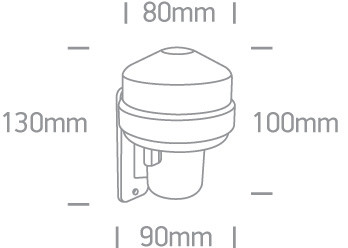 22020 Fotocella nap / éjszaka detektálás 1000W 100-240V IP44
