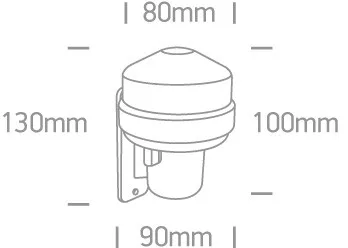 22020 Fotocella nap / éjszaka detektálás 1000W 100-240V IP44
