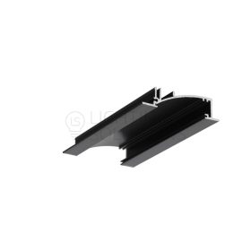 TOPMET LED profil FLAT8 H/UX 1000 mm eloxált fekete