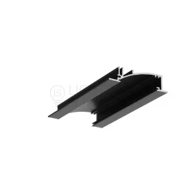 TOPMET LED profil FLAT8 H/UX 1000 mm eloxált fekete