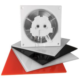   AirRoxy Drim timer fali ventilátor 100mm , dekor előlap nélkül, beépített időzítővel, 93m3/h
