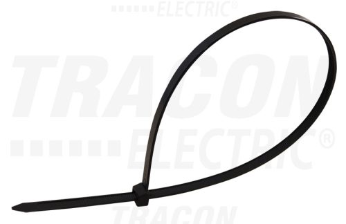 Tracon Normál kábelkötegelő, fekete 260x2.5mm, D=3-73, PA6.6