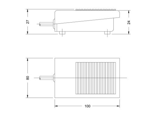 Freder Lábkapcsoló Fém 220V 10A, FS-1