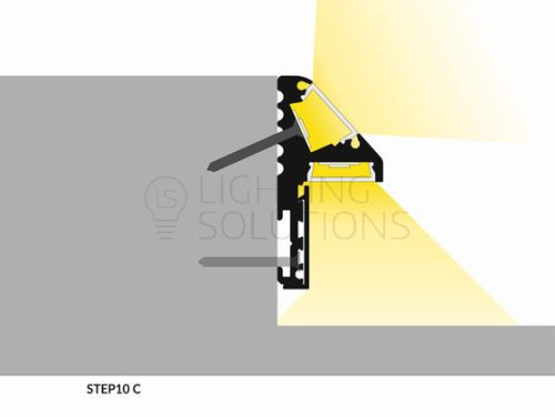 TOPMET LED profil STEP10 C 1000 mm eloxált