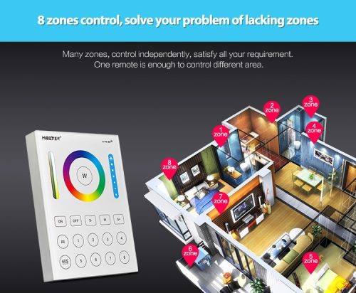 MiLight B8 8 zónás RGB+CCT smart vezérlő