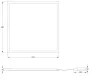 Es-system Flat op Led panel 35W 4000K IP40 597x597mm 4300lm RAL9016