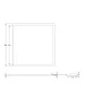 Es-system Flat Led panel 44W 4000K IP65 595x595mm 5200lm RAL9016