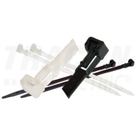   Tracon Nyitható kábelkötegelő, natúr 350×8mm, D=10-100mm, PA 6.6