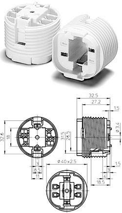 Kompakt Fénycső Foglalat G24D-1 Vs Vossloch