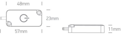 38102A Érintse meg a Be / Ki és Dimmer 60W 24V DC