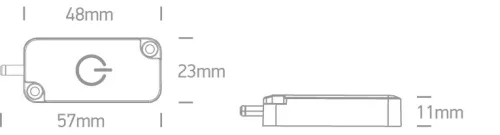 38102A Érintse meg a Be / Ki és Dimmer 60W 24V DC