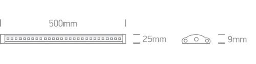 38105 / W LED polccsík 5W WW 24VDC 50cm