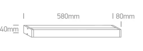 38114el / C krómozott LED CW 23W IP44 230V