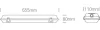 38218E IP65 2XT8 LED cső 600mm PC / PC