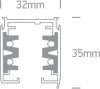 40002A / B Black Track Square 2m