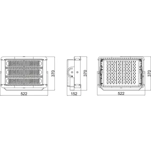 Osram LED fényvető AC 36600lm 5700K fekete-ház alumínium IP65 Eco HP Flood LEDVANCE