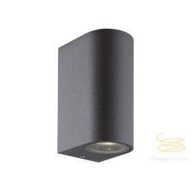 Viokef 2L wall lamp dark round H:150 Tilos 4099600