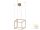 Viokef Pendant L400x400 GOLD CUBE 4207100