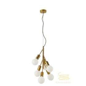 Viokef 6/Lights Pendant  Gold Grape 4232600