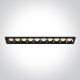 50006b / b / w Fekete LED 40W WW 38DEG IP20 230V