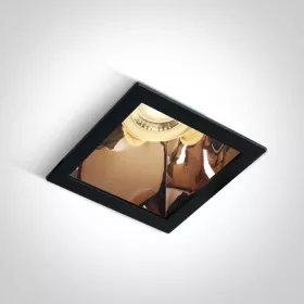 50105m / b / cu fekete gu10 10W réz reflektor sötét fény