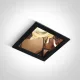 50105m / b / cu fekete gu10 10W réz reflektor sötét fény