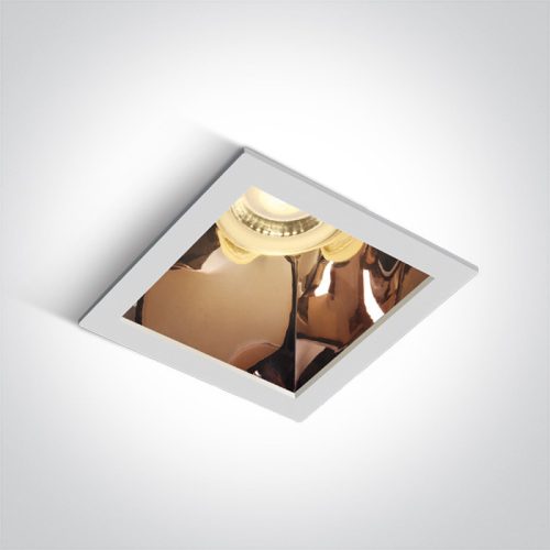 50105m / w / cu white gu10 10w réz reflektor sötét fény