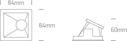 50105ma / w / b fehér gu10 10W fekete fényvisszaverő sötét fény assymetric