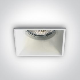 50105TG / W WHITE GU10 50W SEMI TRIMLESS