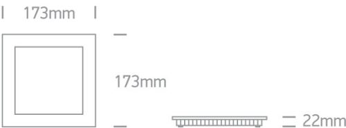 50116FA / W / W fehér LED 16W WW IP40 230V
