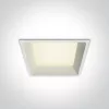 50122D / W / C fehér LED 22W CW IP20 230V sötét fény