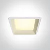 50122D / W / W fehér LED 22W WW IP20 230V sötét fény