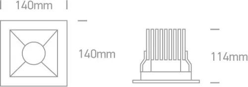 50130B / W / W fehér COB LED 30W WW 30DEG 230V