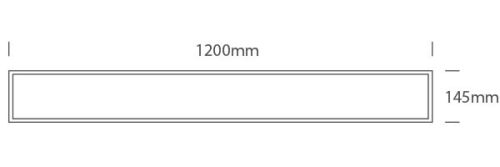 50136RP / W / W fehér LED 36W WW 1200x145mm Ugr <19 IP40 230V