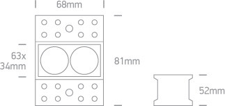50203ATH / B / W Fekete 5W WW Trimless IP20 230V sötét fény