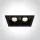 50220B / B / W Fekete COB LED 2x20W WW 30DEG 230V