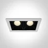 50220B / W / W fehér COB LED 2x20W WW 30deg 230V
