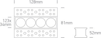 50403ATH / B / W Fekete 10W WW Trimless IP20 230V sötét fény