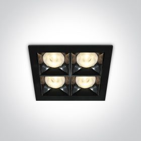 50406b / b / w Fekete LED 16W WW 38DEG IP20 230V