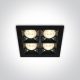 50406b / b / w Fekete LED 16W WW 38DEG IP20 230V